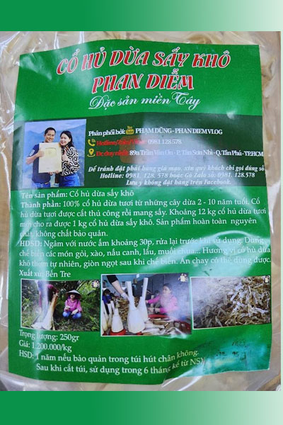 CỔ HỦ DỪA SẤY KHÔ